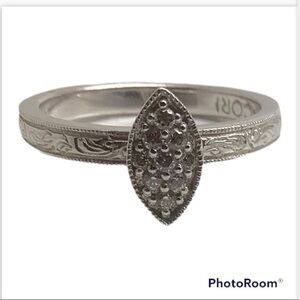 Tacori sterling silver Cubic Zirconia ring